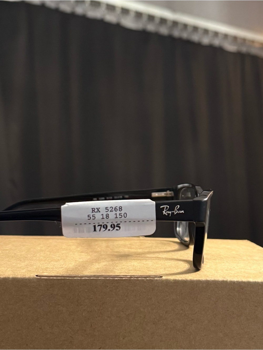 RAY-BAN RB5268 5119 BLACK  FULL RIM UNISEX EYEGLASSES 50-18-150 - Picture 7 of 7